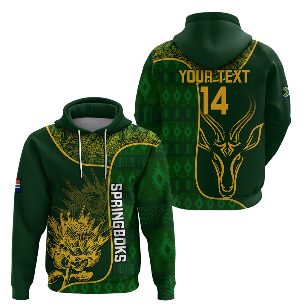 Custom South Africa Rugby Hoodie 2023 Go Champions Springboks With Protea LT14