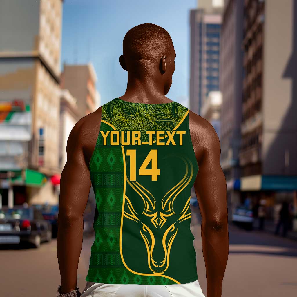 Custom South Africa Rugby Men Tank Top Go Champions Springboks Flower LT14