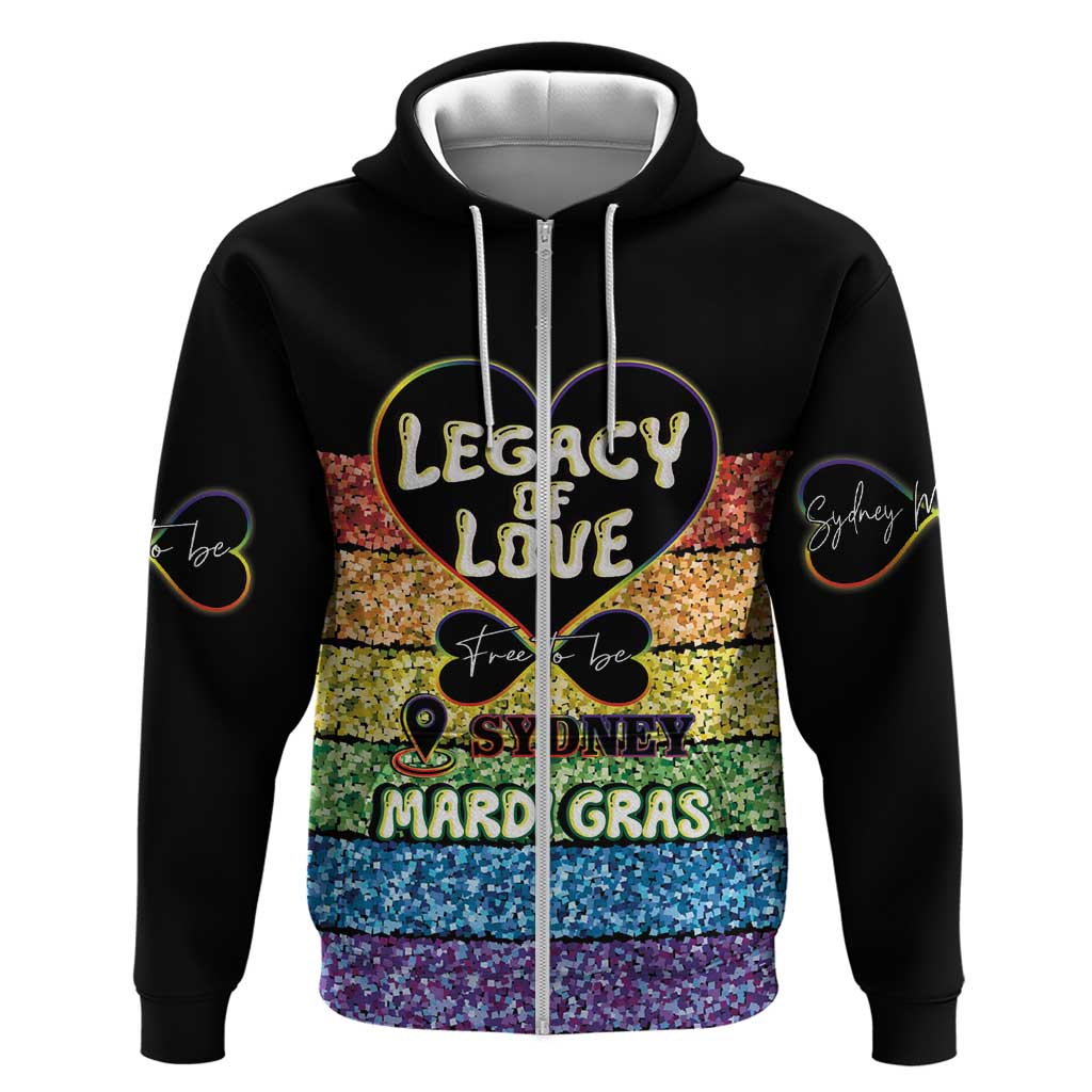 Free To Be Sydney Mardi Gras Hoodie Legacy Of Love LT14