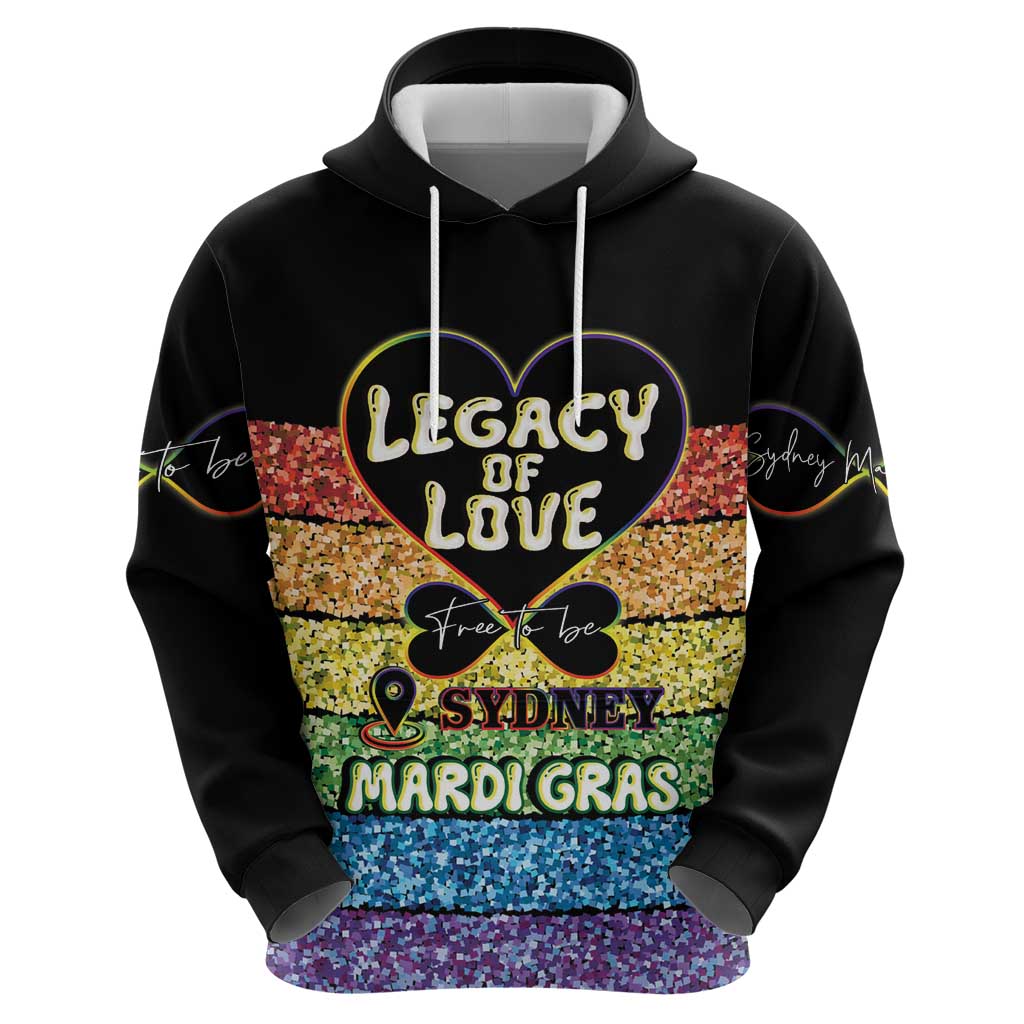 Free To Be Sydney Mardi Gras Hoodie Legacy Of Love LT14