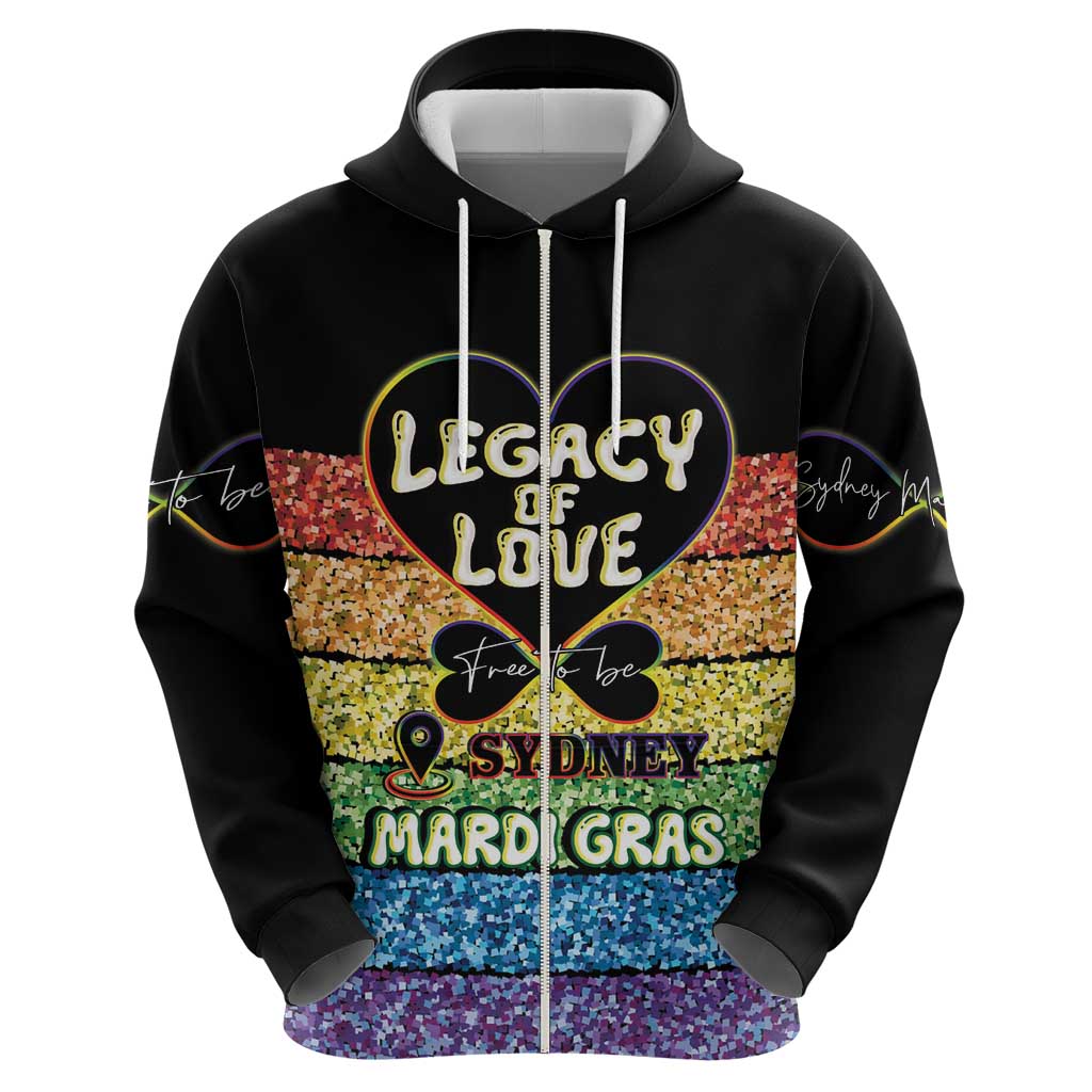 Free To Be Sydney Mardi Gras Hoodie Legacy Of Love LT14