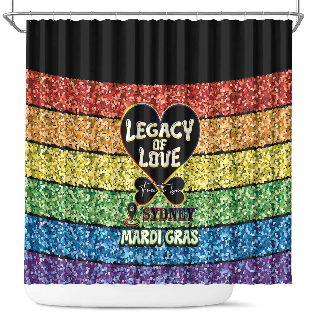 Free To Be Sydney Mardi Gras Shower Curtain Legacy Of Love LT14