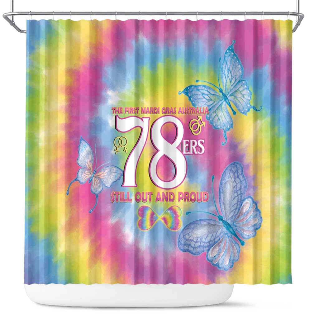 First Sydney Madri Gras Australia Shower Curtain 78ers Still Out And Proud LT14