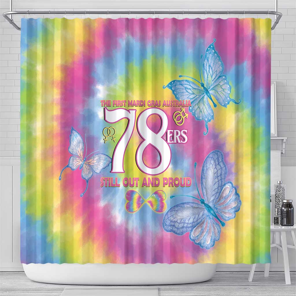 First Sydney Madri Gras Australia Shower Curtain 78ers Still Out And Proud LT14
