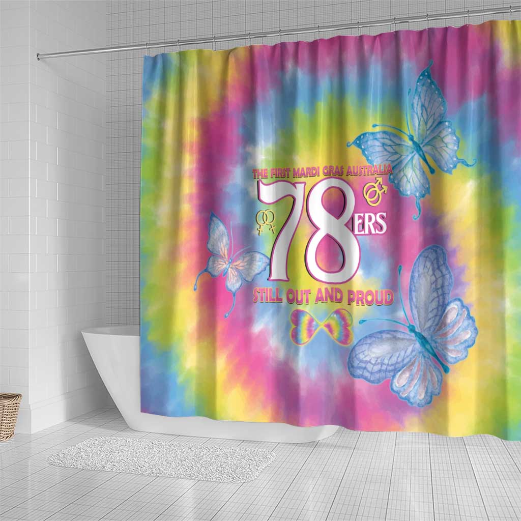 First Sydney Madri Gras Australia Shower Curtain 78ers Still Out And Proud LT14