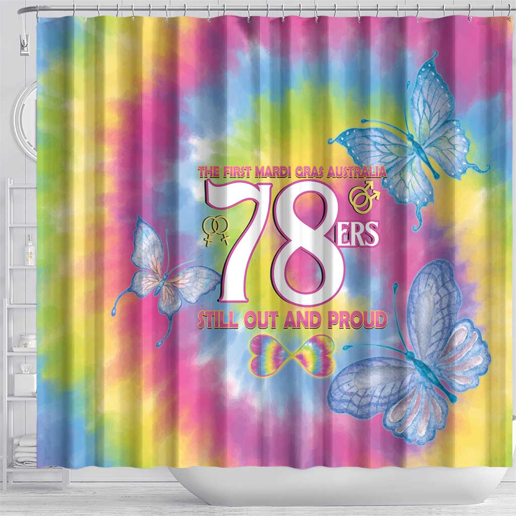 First Sydney Madri Gras Australia Shower Curtain 78ers Still Out And Proud LT14