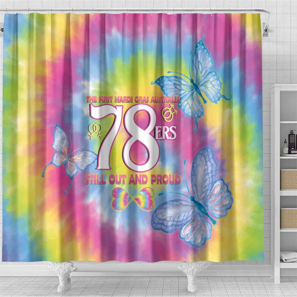First Sydney Madri Gras Australia Shower Curtain 78ers Still Out And Proud LT14