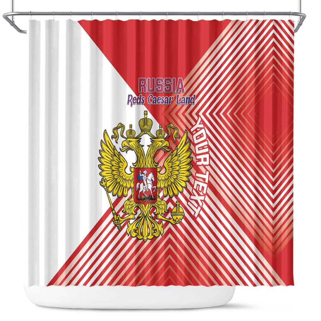 Custom Russia Volleyball Shower Curtain Reds Caesar Land Dynamic Style LT14