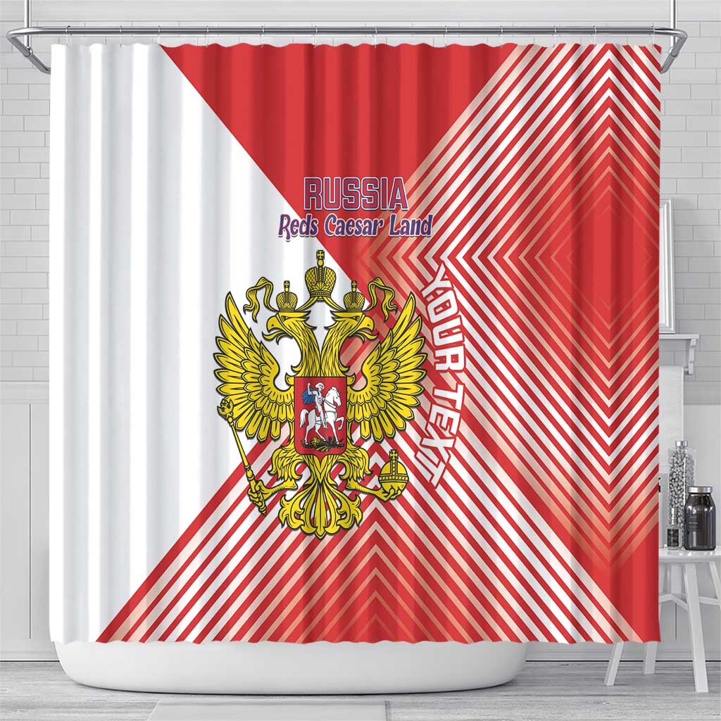 Custom Russia Volleyball Shower Curtain Reds Caesar Land Dynamic Style LT14