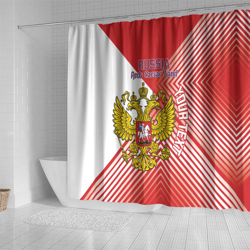 Custom Russia Volleyball Shower Curtain Reds Caesar Land Dynamic Style LT14