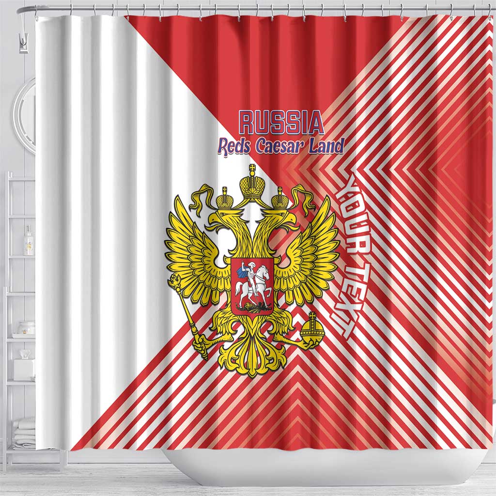 Custom Russia Volleyball Shower Curtain Reds Caesar Land Dynamic Style LT14
