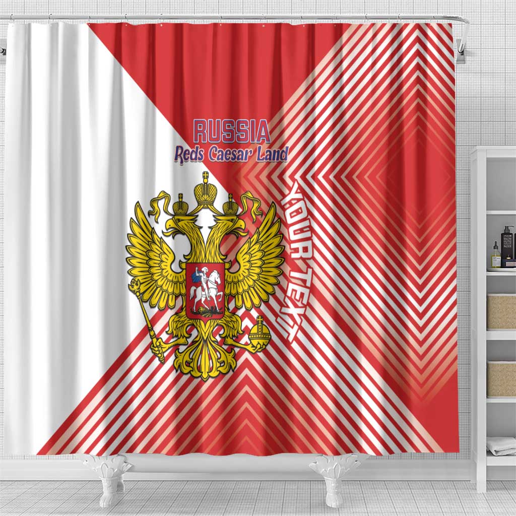 Custom Russia Volleyball Shower Curtain Reds Caesar Land Dynamic Style LT14