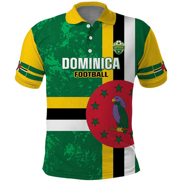 Custom Dominica Football Polo Shirt 2025 Go Dominik LT14