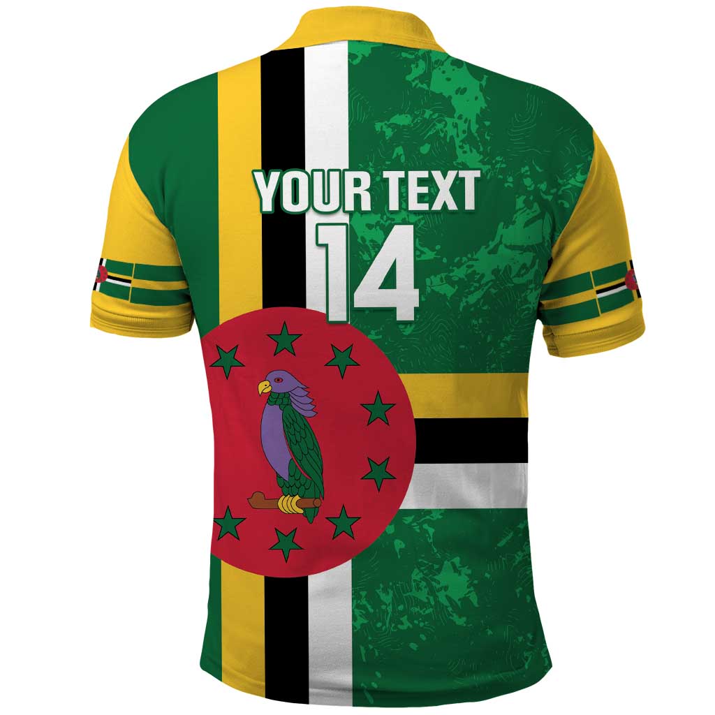 Custom Dominica Football Polo Shirt 2025 Go Dominik LT14