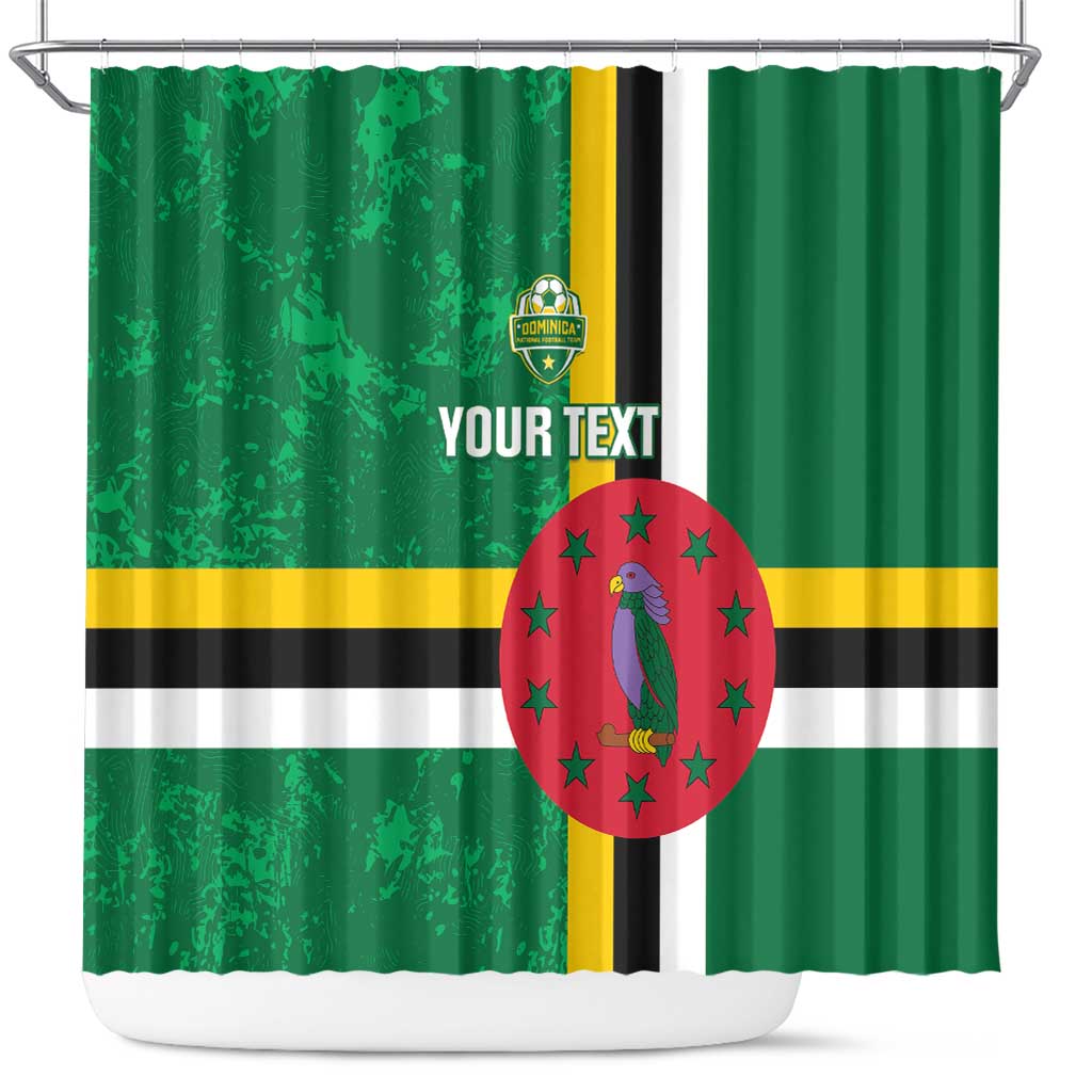 Custom Dominica Football Shower Curtain 2025 Go Dominik LT14