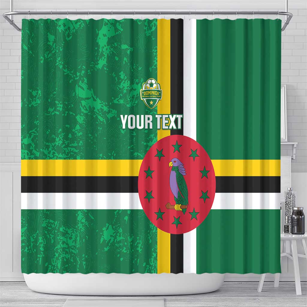 Custom Dominica Football Shower Curtain 2025 Go Dominik LT14