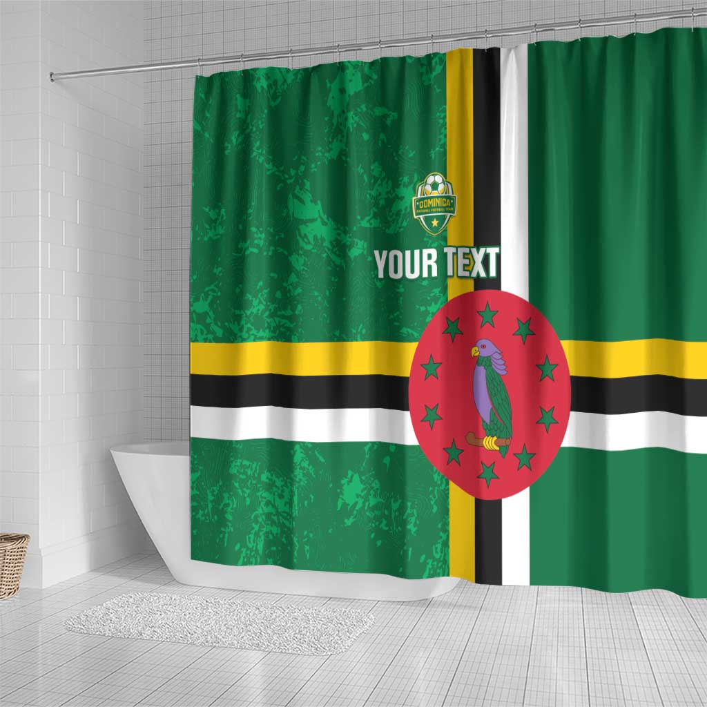 Custom Dominica Football Shower Curtain 2025 Go Dominik LT14