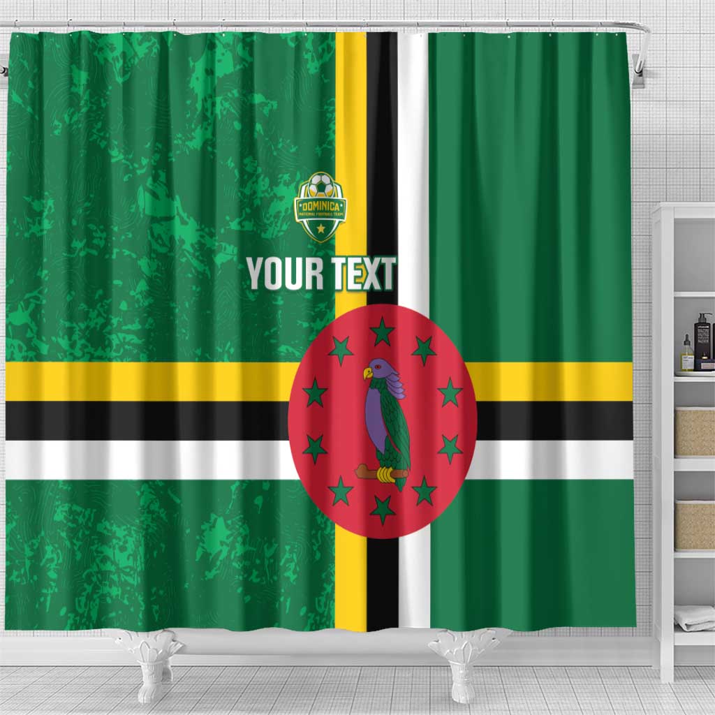 Custom Dominica Football Shower Curtain 2025 Go Dominik LT14