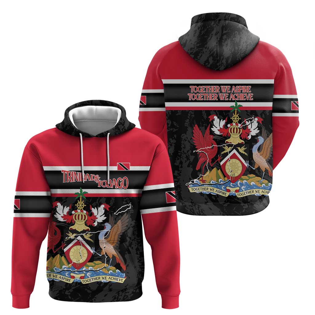 Trinidad and Tobago Hoodie Together We Aspire Together We Achieve LT14