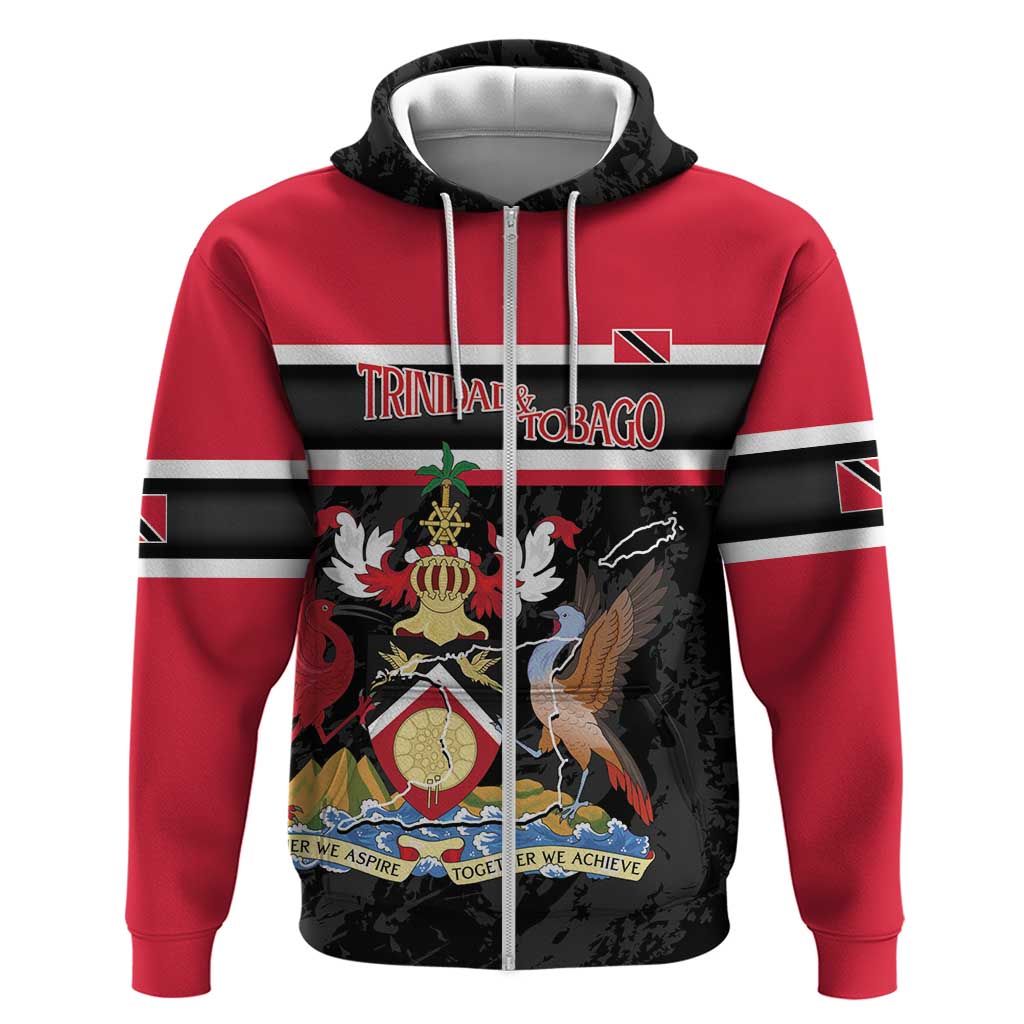 Trinidad and Tobago Hoodie Together We Aspire Together We Achieve LT14