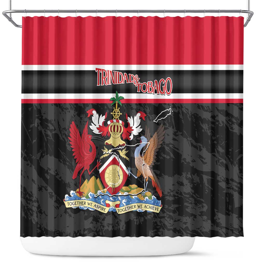 Trinidad and Tobago Shower Curtain Together We Aspire Together We Achieve LT14