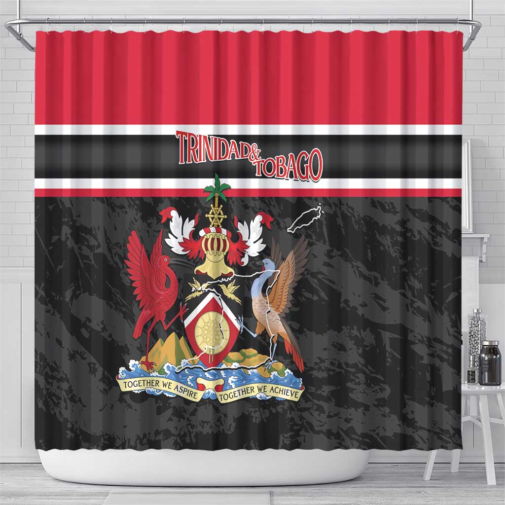 Trinidad and Tobago Shower Curtain Together We Aspire Together We Achieve LT14