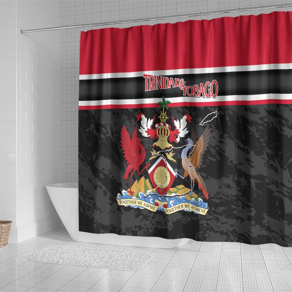 Trinidad and Tobago Shower Curtain Together We Aspire Together We Achieve LT14