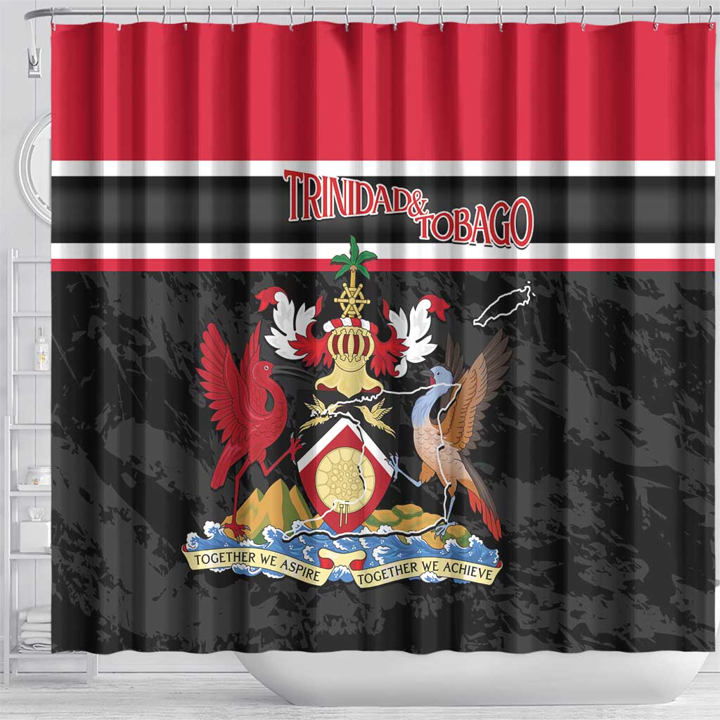 Trinidad and Tobago Shower Curtain Together We Aspire Together We Achieve LT14