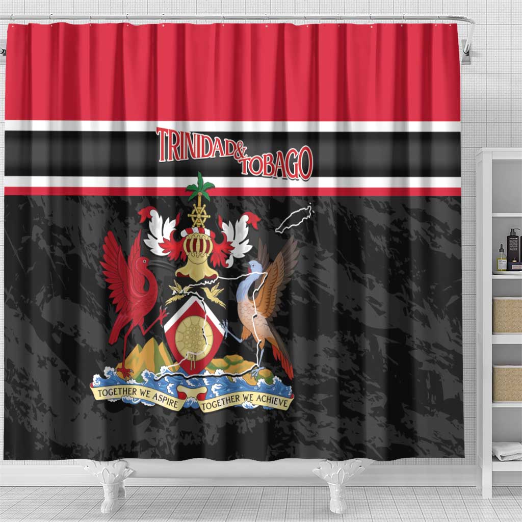 Trinidad and Tobago Shower Curtain Together We Aspire Together We Achieve LT14