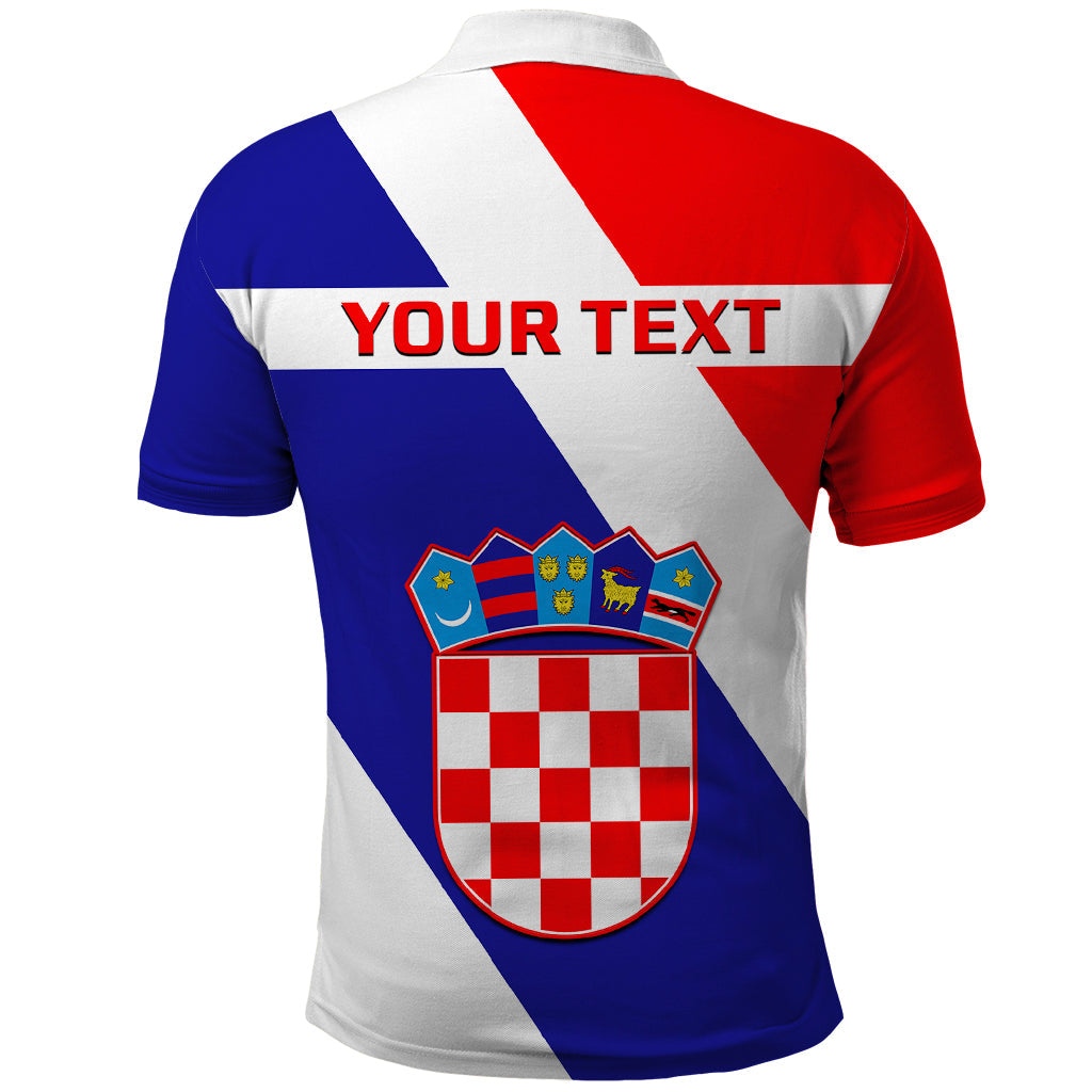 Custom June 25 Croatia Polo Shirt Independence Day Hrvatska Coat Of Arms 32nd Anniversary LT14