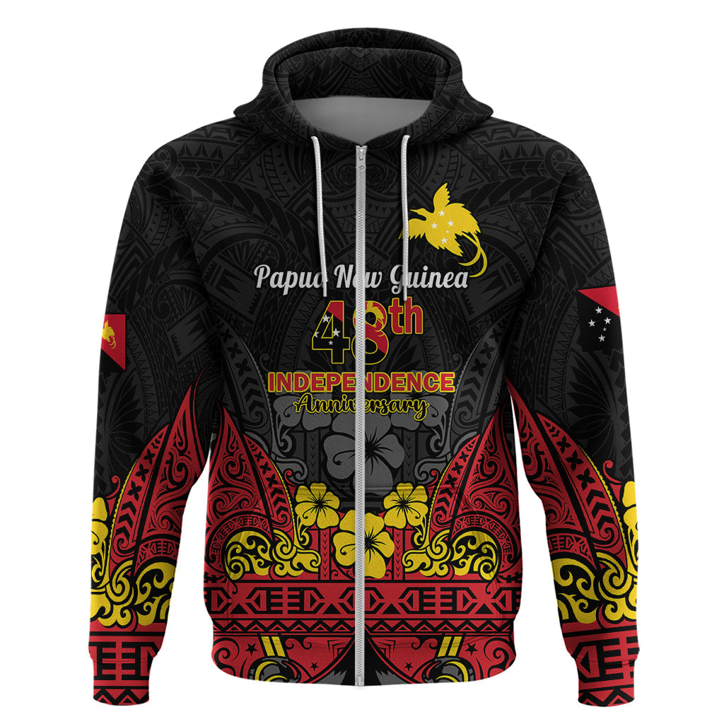 Polynesian Pride Independence Day Papua New Guinea Hoodie PNG Bird of Paradise 48th Anniversary LT14