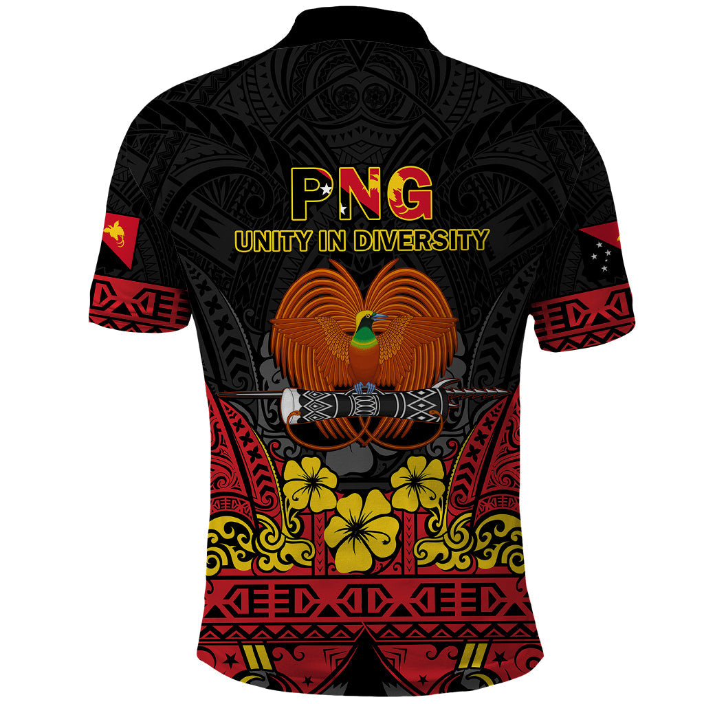 Polynesian Pride Independence Day Papua New Guinea Polo Shirt PNG Bird of Paradise 48th Anniversary LT14