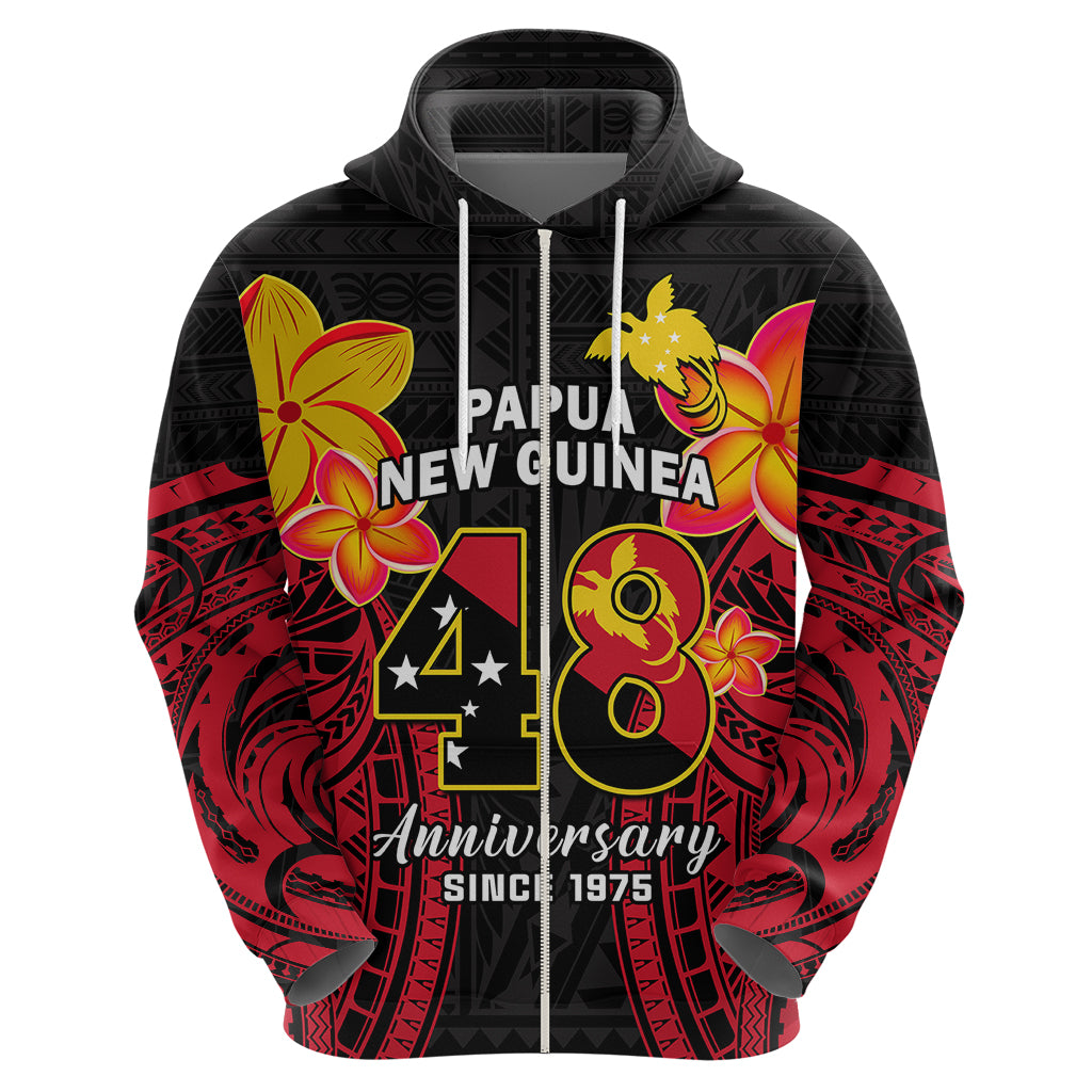 Polynesian Pride Independence PNG Hoodie Papua New Guinea Since 1975 LT14