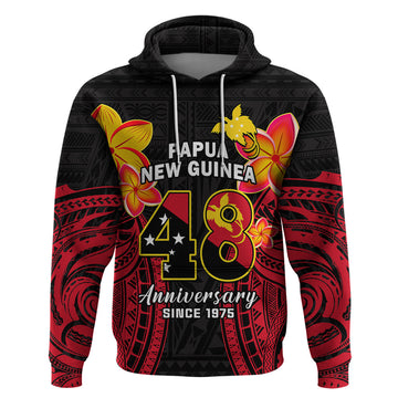 Personalised Independence PNG Hoodie Papua New Guinea Since 1975 LT14