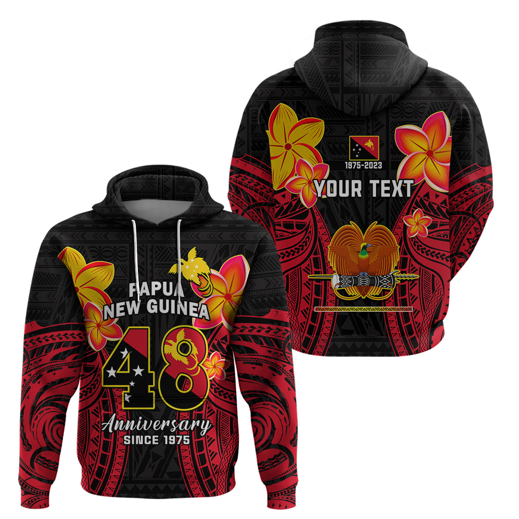 Personalised Independence PNG Hoodie Papua New Guinea Since 1975 LT14