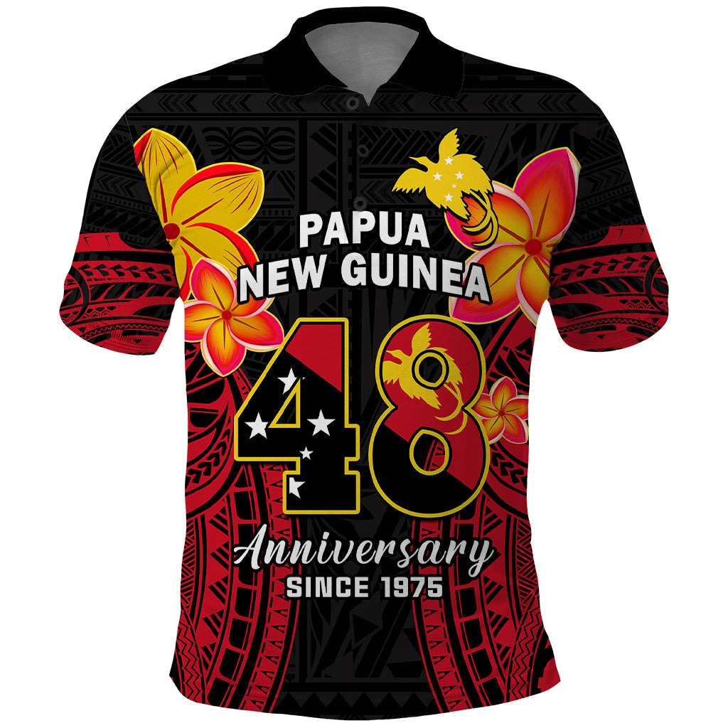 Personalised Independence PNG Polo Shirt Papua New Guinea Since 1975 LT14