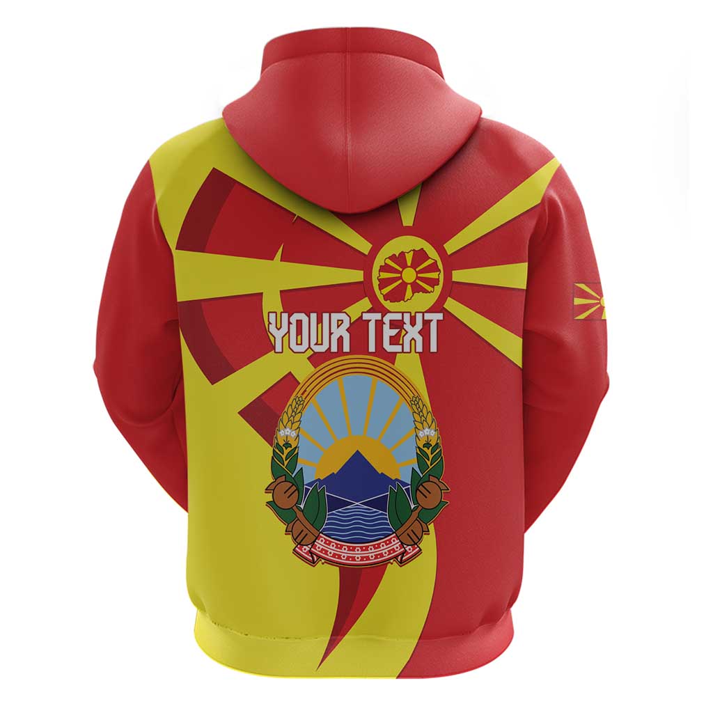 Macedonia National Day Hoodie Makedonija Flag Curves Style LT14