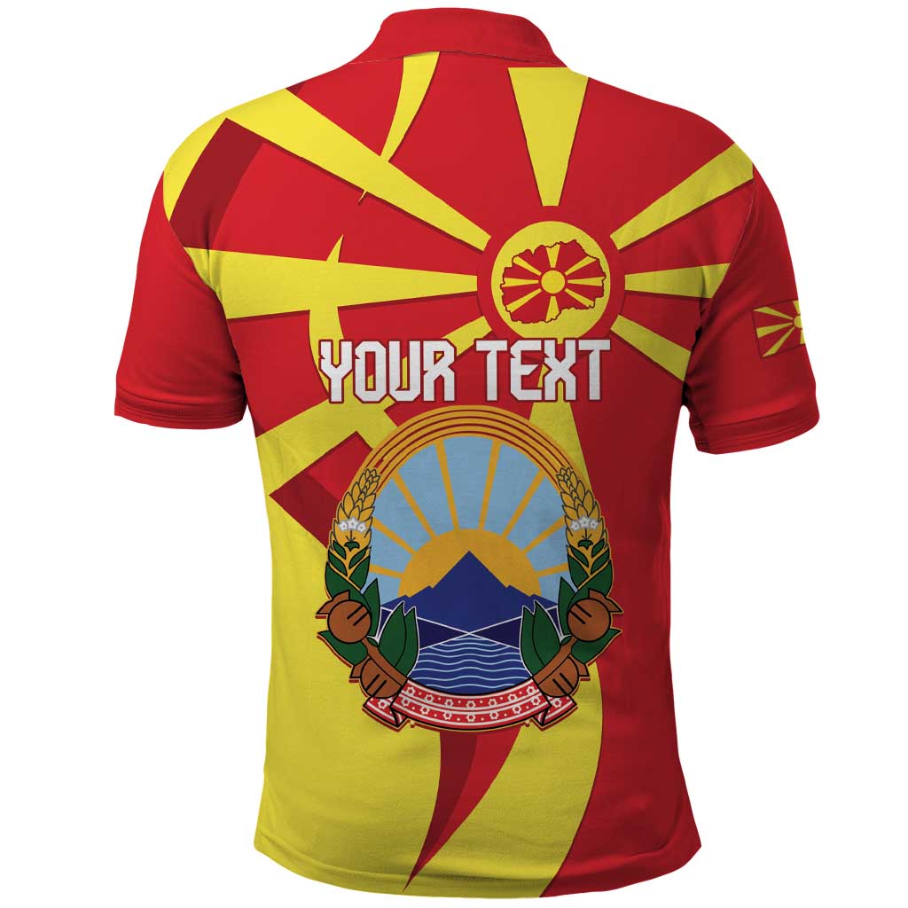 Macedonia National Day Polo Shirt Makedonija Flag Curves Style LT14