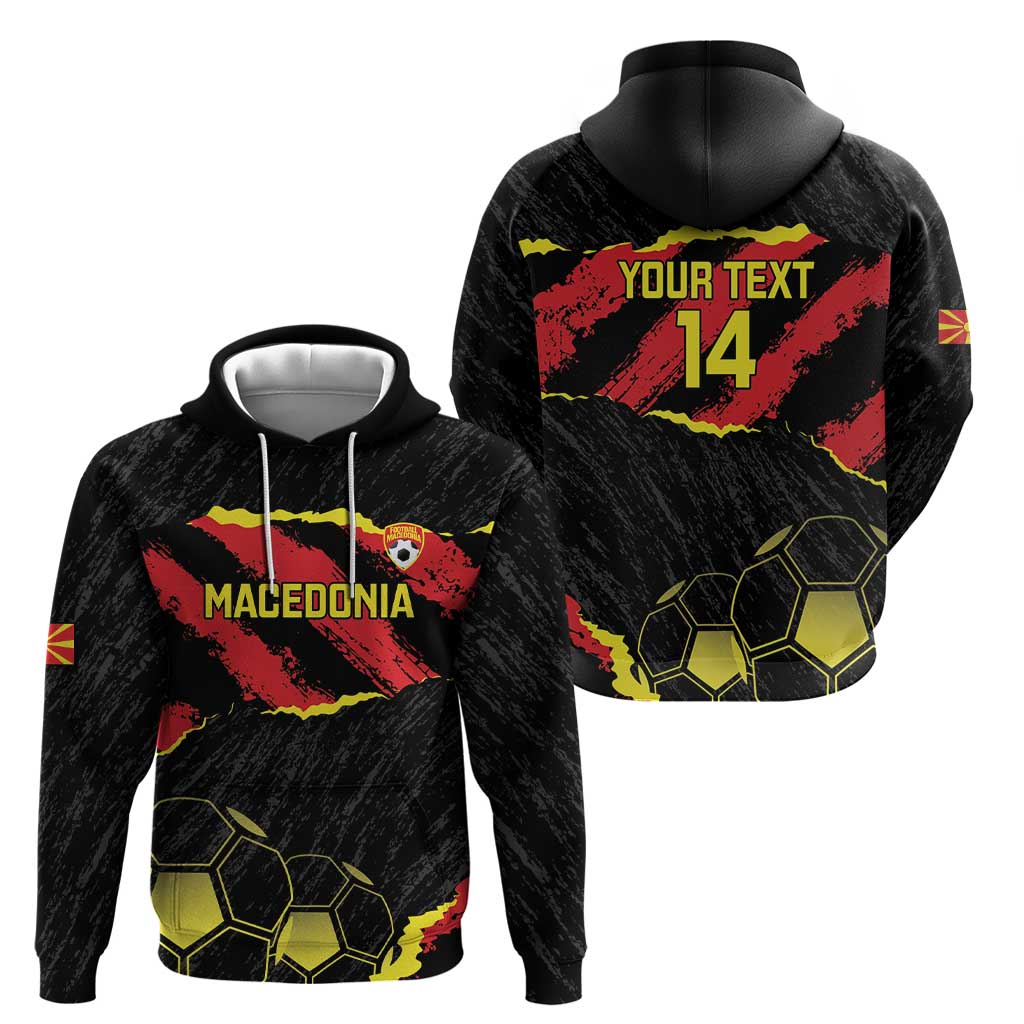 Custom Macedonia Football Hoodie Go Champions Risovi LT14