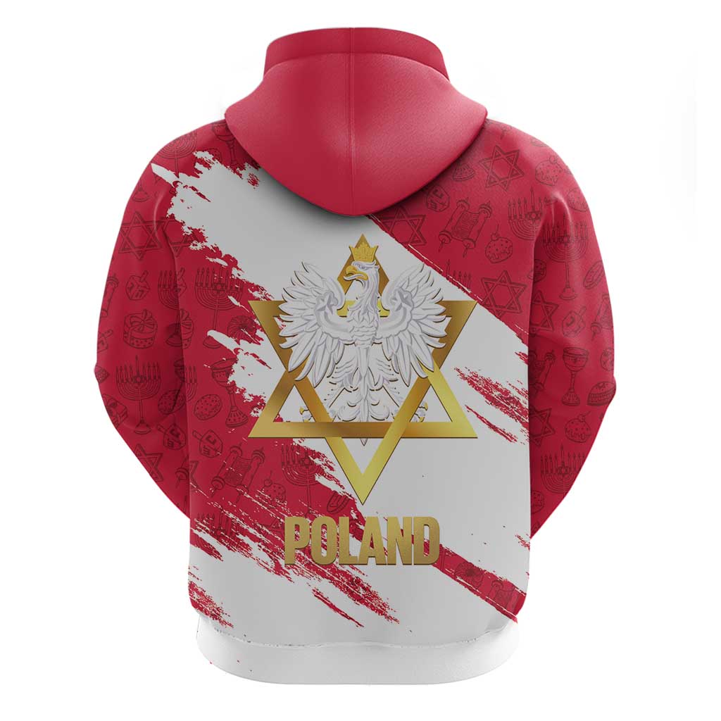 Jewish Festival Poland Hoodie Polska Eagle Star Of David LT14
