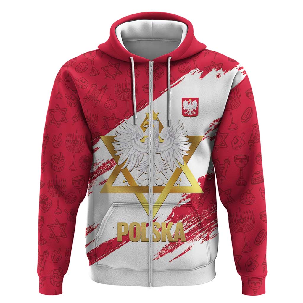 Jewish Festival Poland Hoodie Polska Eagle Star Of David LT14