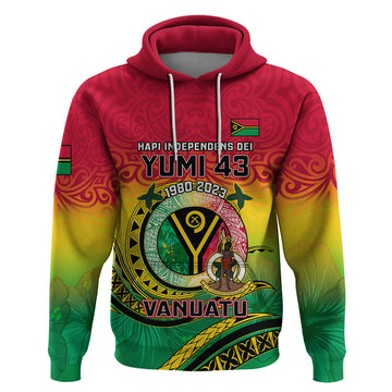 Personalised Vanuatu Hoodie Yumi 43 Hapi Independens Dei LT14