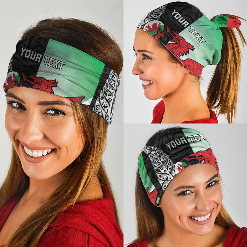 New Zealand and Wales Rugby Custom Neck Gaiter Aotearoa All Black Combine Welsh Dragon LT14