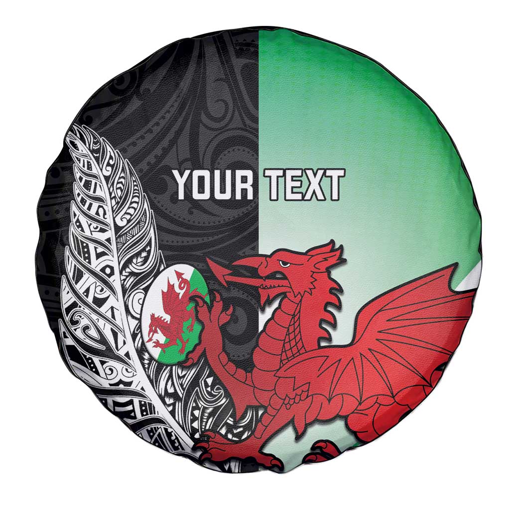 New Zealand and Wales Rugby Custom Spare Tire Cover Aotearoa All Black Combine Welsh Dragon LT14