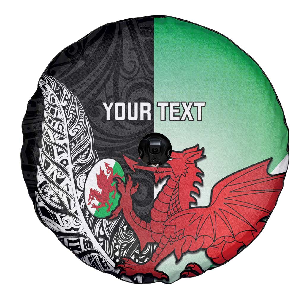 New Zealand and Wales Rugby Custom Spare Tire Cover Aotearoa All Black Combine Welsh Dragon LT14