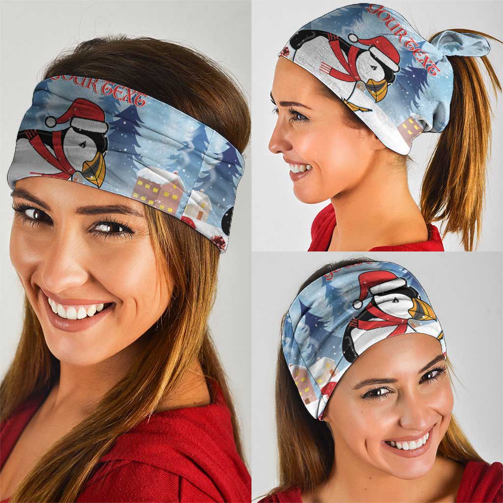 Personalised Puffin Iceland Christmas Neck Gaiter Merry Xmas Winter Vibes LT14