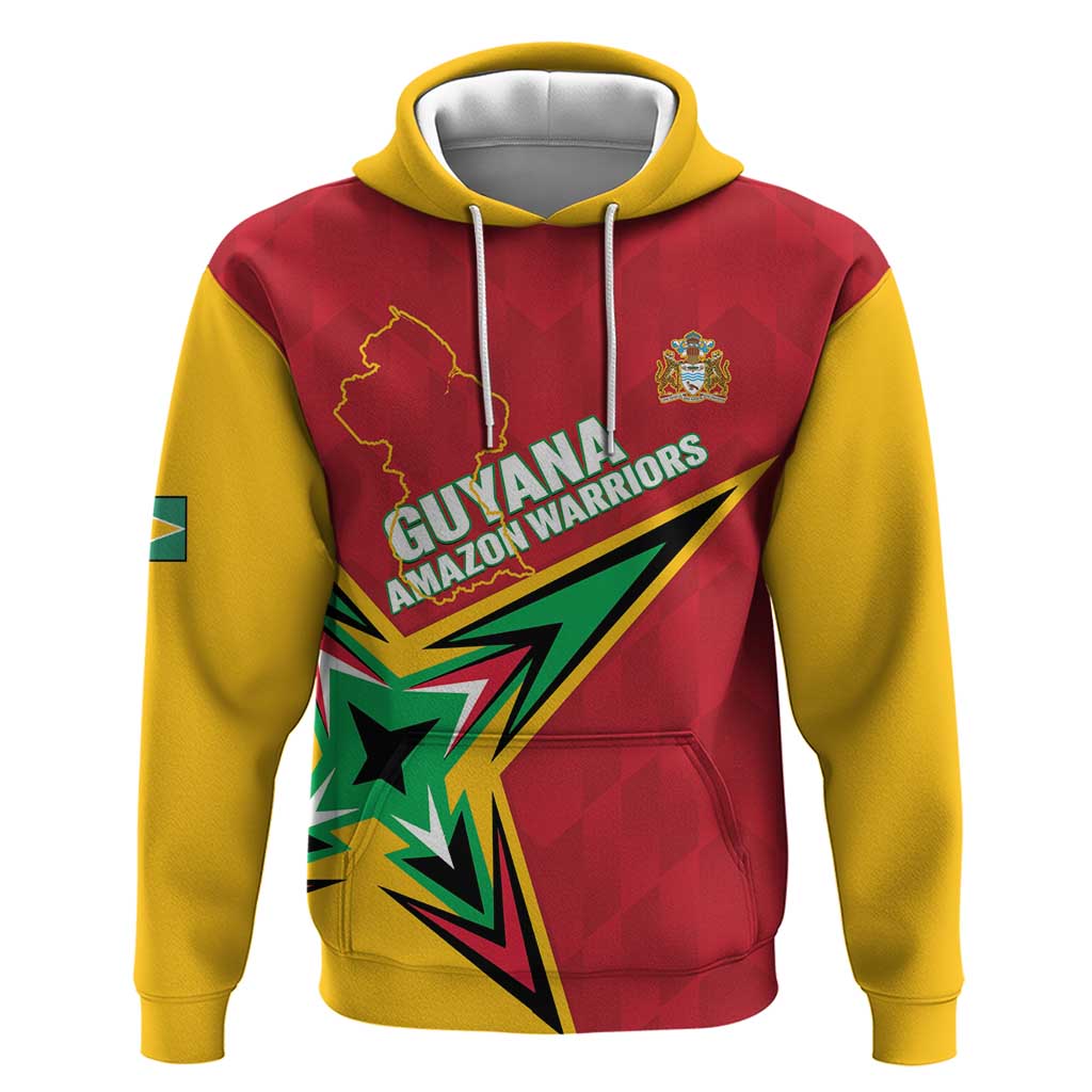 Custom Guyana Cricket Hoodie Go Champions Amazon Warriors LT14