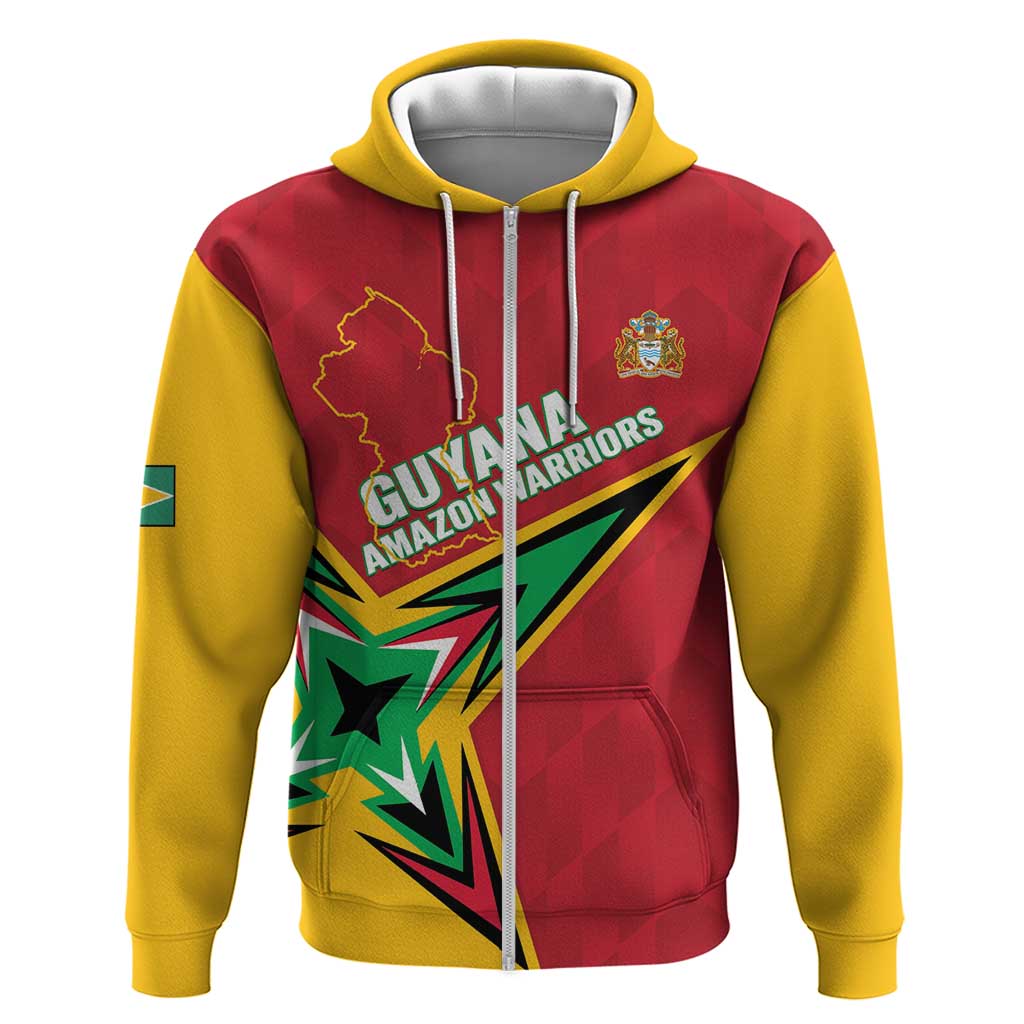 Custom Guyana Cricket Hoodie Go Champions Amazon Warriors LT14