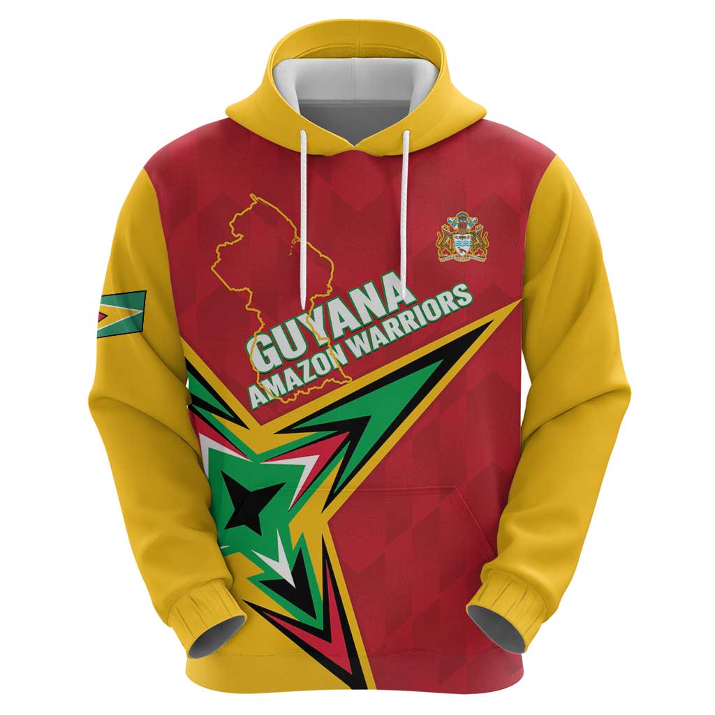 Custom Guyana Cricket Hoodie Go Champions Amazon Warriors LT14