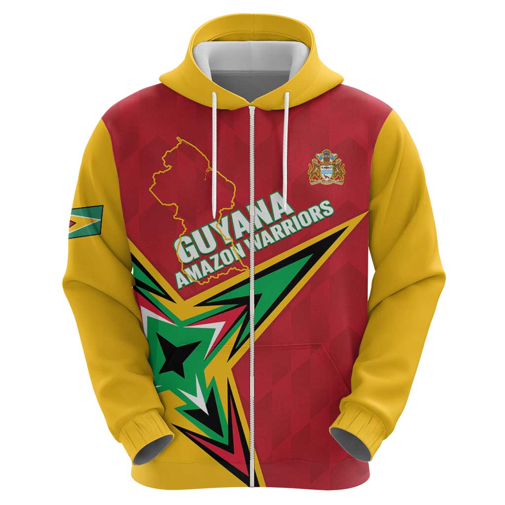 Custom Guyana Cricket Hoodie Go Champions Amazon Warriors LT14